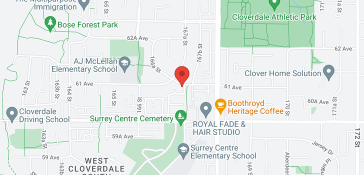 map of 46 16760 61 AVENUE